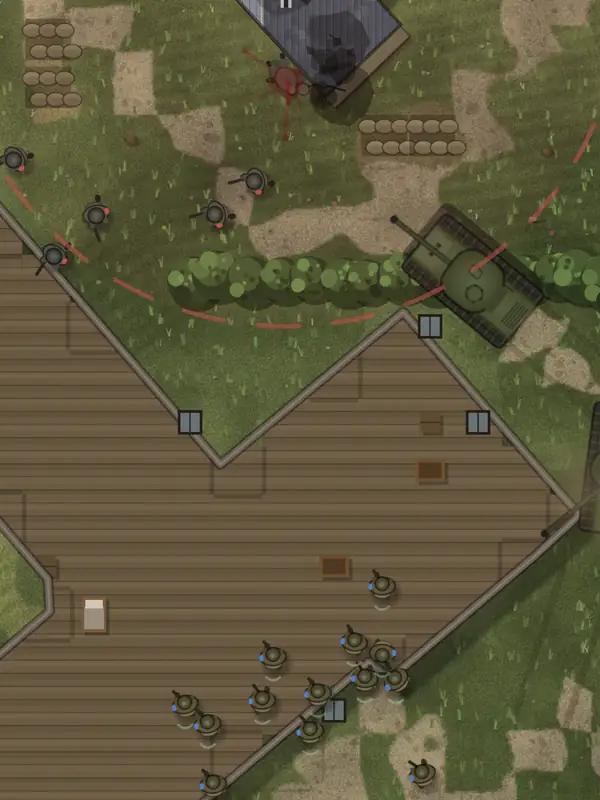 Carentan in Any War: squads moving through the real streets and gardens of the town